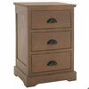 Safavieh Griffin 3 Drawer Side Table- Washed Natural Pine - 26.75 x 13.75 x 17.75 in. AMH5717B